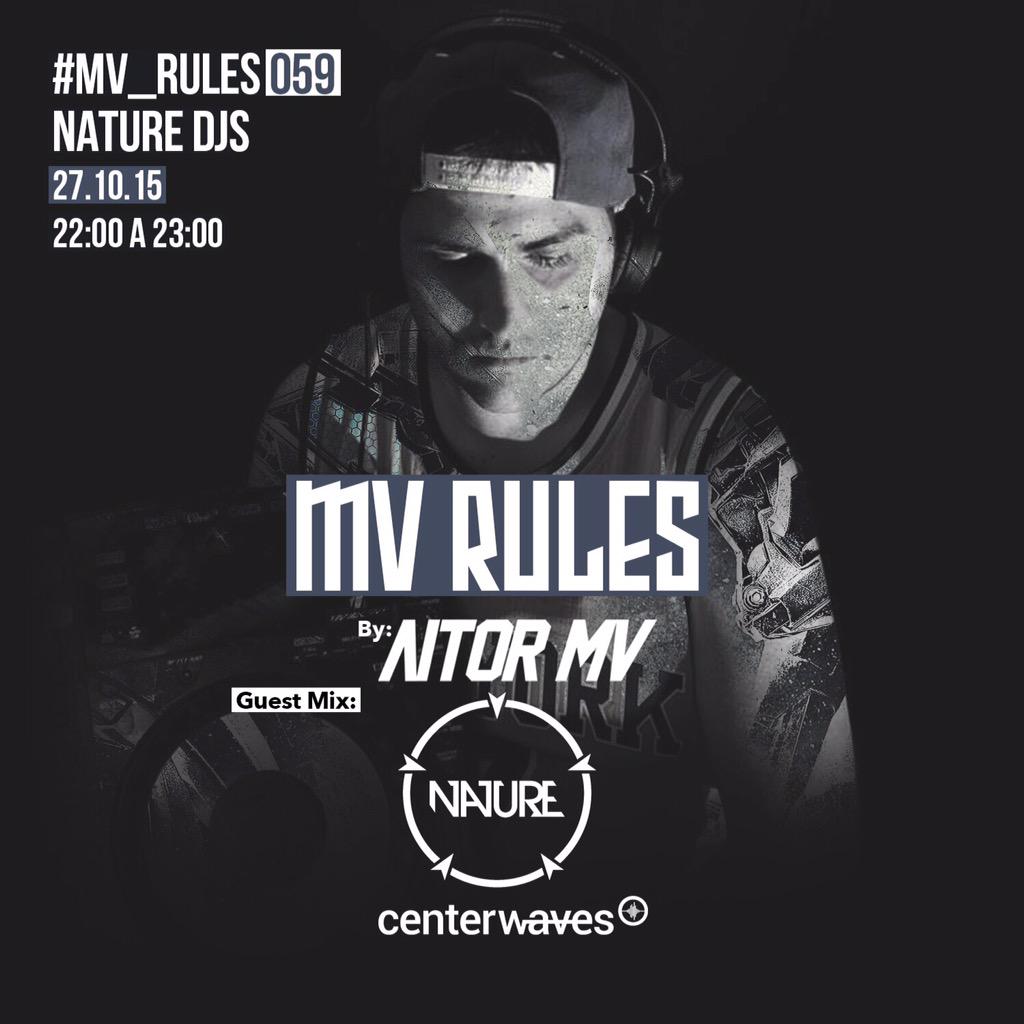 NatureDjs's tweet image. Un placer anunciar que el 27 estaremos en el programa de @aitor_mv #MvRules. Come on!!!