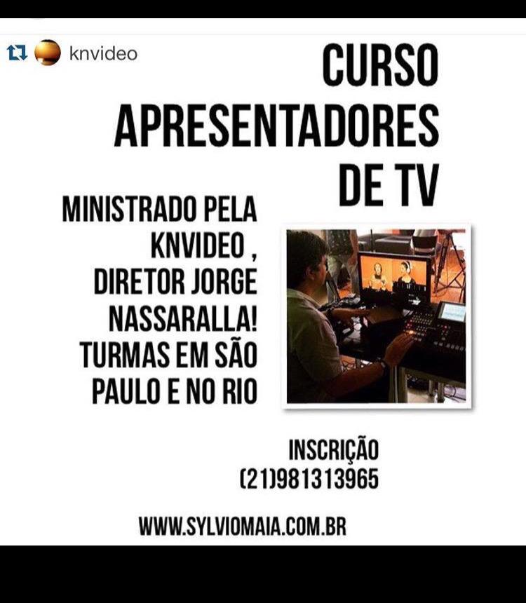 bluemoonkn's tweet photo. A galera pediu e a @knvideooficial CURSO apresentadores emSão Paulo Inscrição 11)991692044Bia /21)981313965 Sylvio http://t.co/Ww9V1QQQ4x