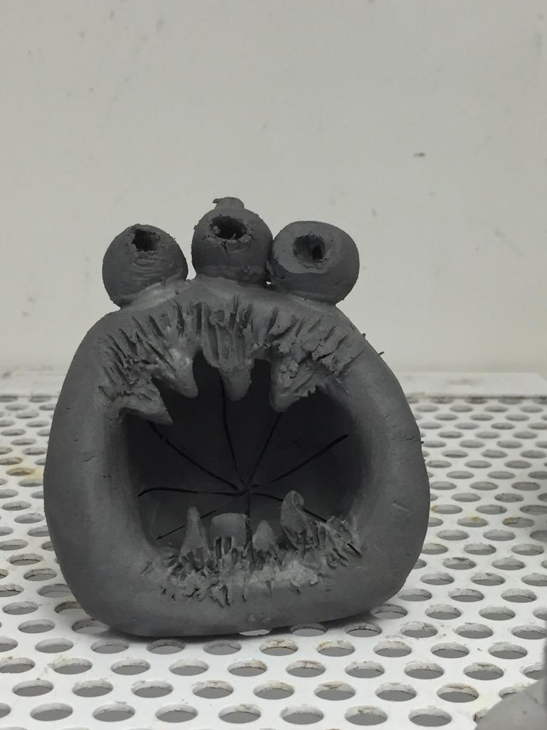 WphsArts's tweet image. Raaaaaar!  #wphsarts #ceramicmonster