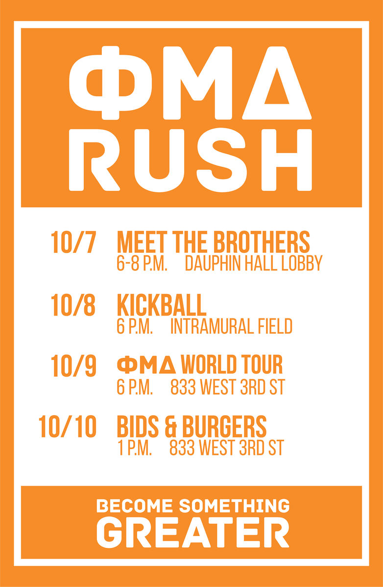 PennCollege's tweet photo. RT @PhiMuDeltaPCT: RUSH WEEK KICKOFF! Come on out tonight to meet the brothers! #rushpmd #greeklife #phimudelta http://t.co/SIeUDrIZsg