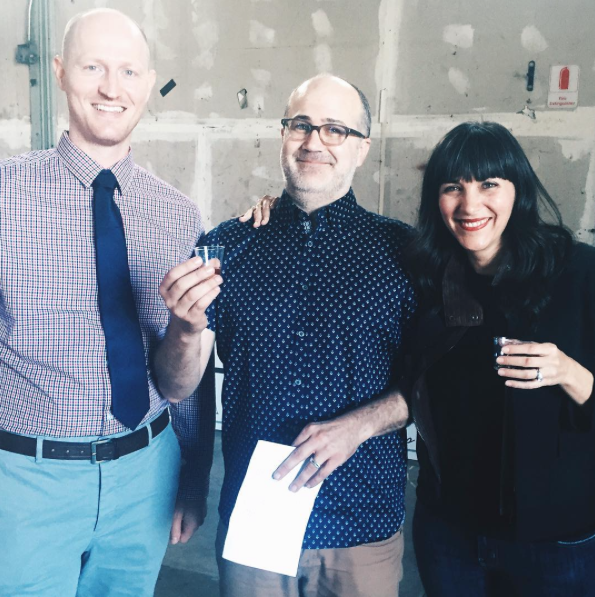 AkinsParker's tweet photo. Groundbreaking of #DTSA's @TheBlinkingOwl Distillery. There are great things ahead! Congratulations Brian &amp; Robin http://t.co/Q5dTnESbfo