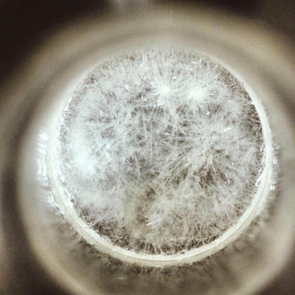 _NicoCarranza_'s tweet image. Chemistry is art. #Recrystallization #OrganicChemistry