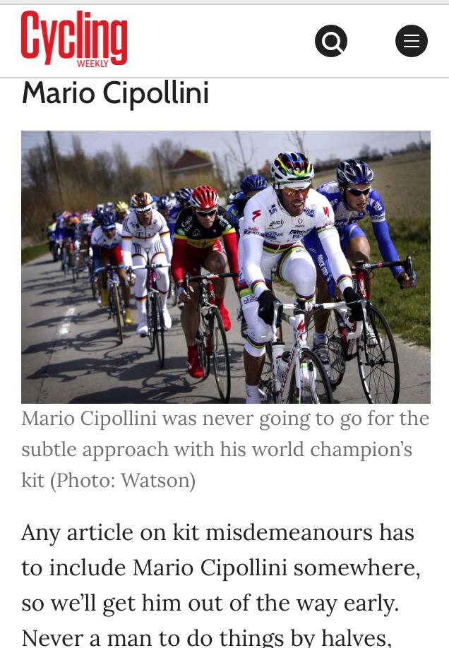 Euro_cyclist's tweet photo. Blasphemy! @cyclingweekly this article was obviously written with no sense of #euro or even style for that matter http://t.co/42W3y5aXHa