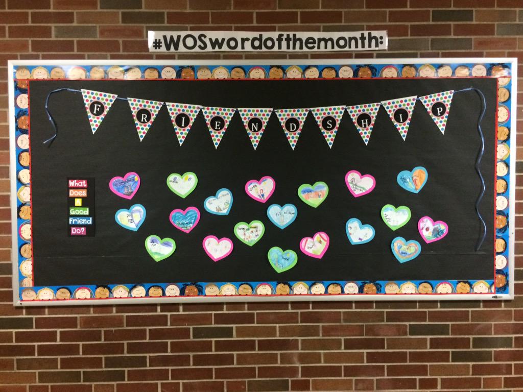 WOSnews's tweet image. #WOSwordofthemonth bulletin board by #mrskuhnWOS&apos; class
