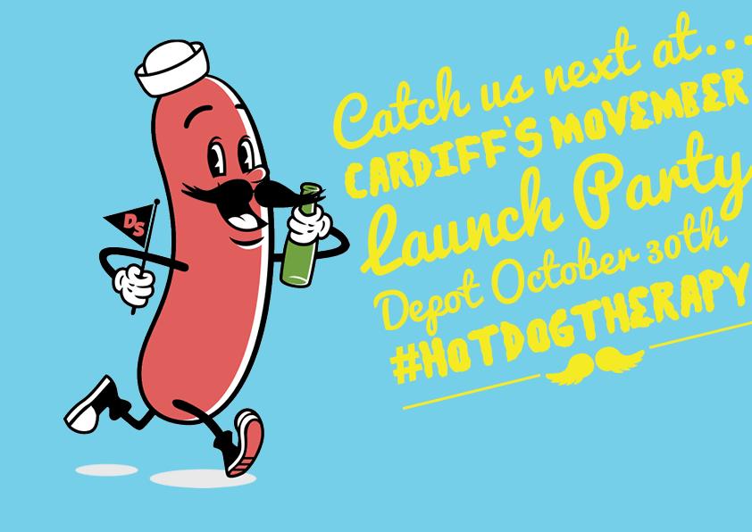 Come get some #hotdogtherapy at the official #Movember2015 launch! Find out more info here: bit.ly/1WNIyLt