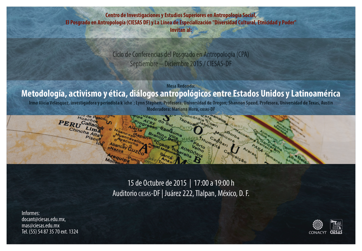MaestriaAS's tweet photo. mesa redonda "Metodología, activismo y etica, diálogos antropológicos entre Estados Unidos y Latinoamérica" http://t.co/s7u4MMrXNH