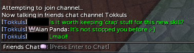 AlanPandaRS's tweet photo. Sometimes it's nice to give advice to friends in @RuneScape. #HelpfulPanda http://t.co/59bUoiSsdQ