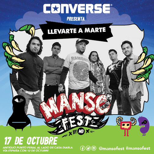 Gracias a <a href="/ConversePanama/">Converse Panama</a> Canta junto a <a href="/LlevarteAMarte/">Llevarte a Marte</a>  el próximo 17 de octubre en los predios de @casadiabla