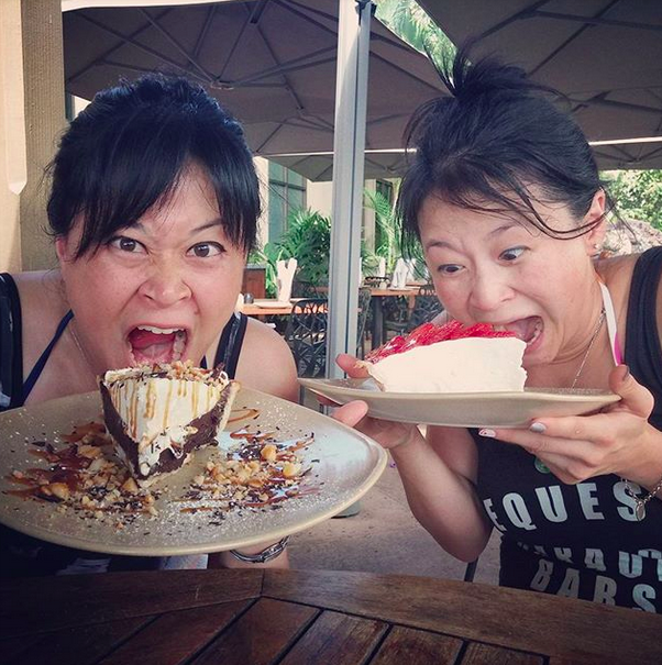 "Show us your pie face!"