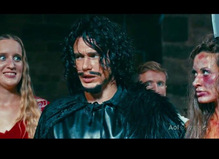 Aly_Mang's tweet photo. #GOT #ModernThrones @aoloriginals @Rabbit_Bandini @JamesFrancoTV #MakingAScene #MakingASceneWithJamesFranco http://t.co/Lc87QrMrFv