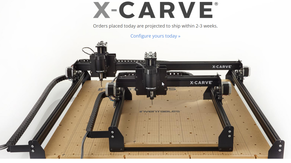 Inventables's tweet photo. Looking for a #cnc router for your #makerspace? X-Carve is #opensource and is new from @Inventables. Check it out! http://t.co/F82XO4GmyE