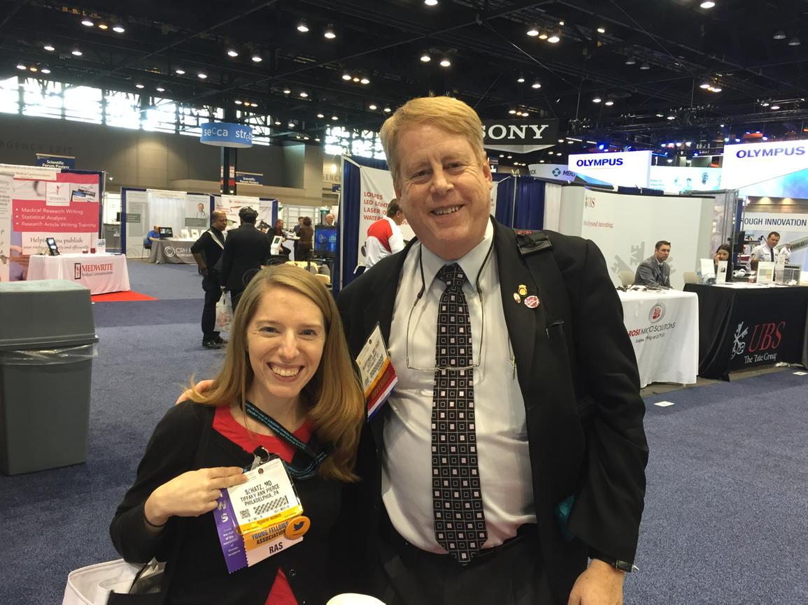 tschatzmd's tweet photo. Happy to run into my residency program director and acs governor Dr. Scott Kurtzman. #ccselfie15 #acscc2015 http://t.co/uPr4ktW7xa