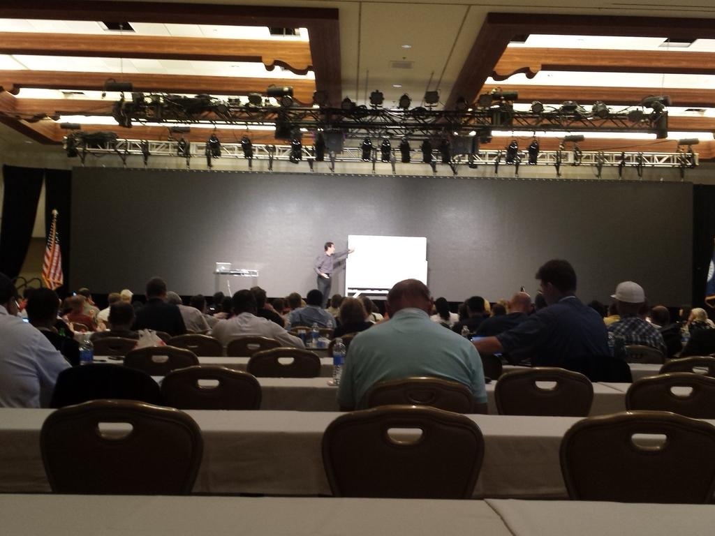 HTALLC's tweet photo. #HTASummit2015: @AlombardoMBA discusses #businessstrategies with #CertifiedPartners after a nice lunch break. http://t.co/E7nhi4dtc2
