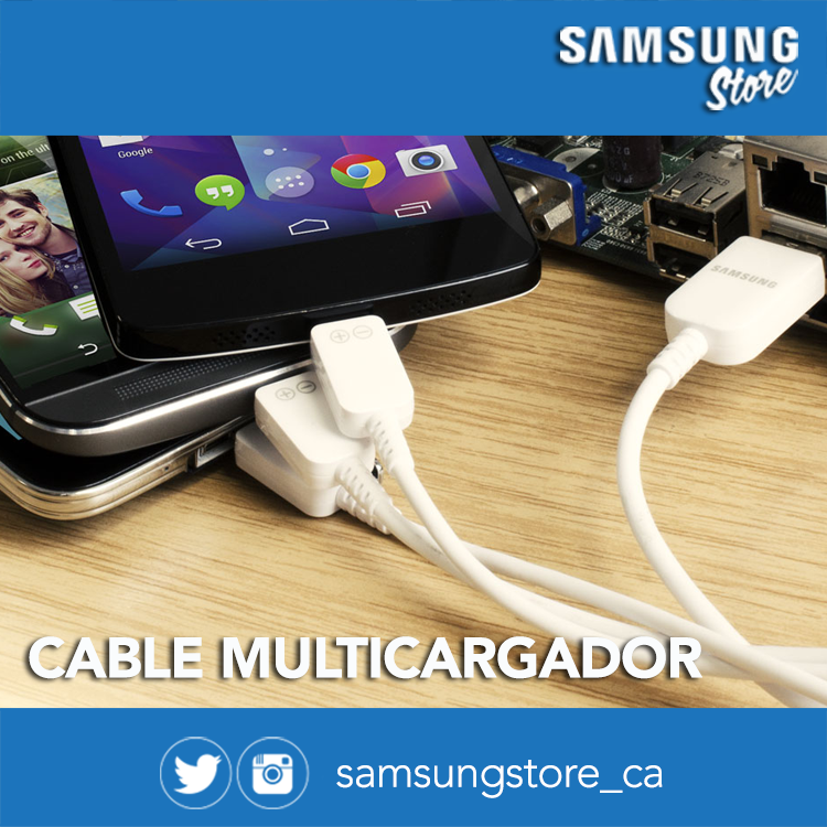 Samsungstore_ca's tweet photo. Con el cable multicargador puedes cargar varios Smartphone al mismo tiempo #STORE http://t.co/EZhnVSKSD8