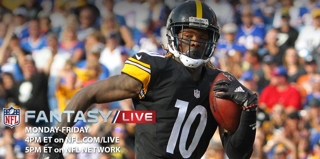 NFLFantasy's tweet photo. "Welcome back, welcome back, welcome back! I'm fired up Martavis Bryant is back." @MarcasG http://t.co/rrUYBSnaBx