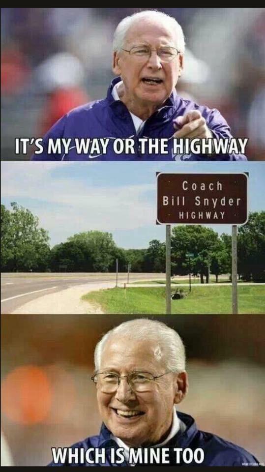 A very happy birthday to the grandpa of KSU! Wouldn\t be Kansas State without Bill Snyder. 