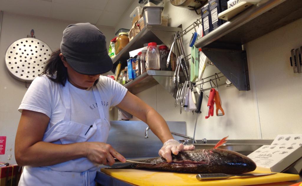 KimbapCafe's tweet photo. Fresh red drum from @SaltyCatch is on tonight's menu! Fall squash curry w/ NC catch of the day! http://t.co/7sSDOCRkes