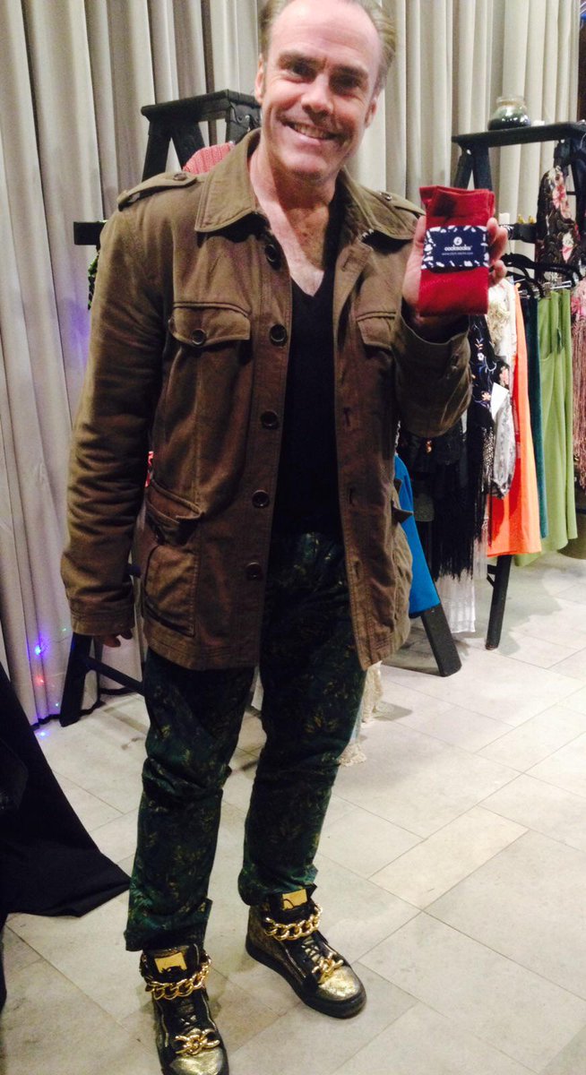 This awesome guy - buying our socks at our <a href="/AvantPremiereUK/">AVANT - PREMIERE UK</a>  POP-UP in NYC! #fashion #boldandbetter #cheeky!