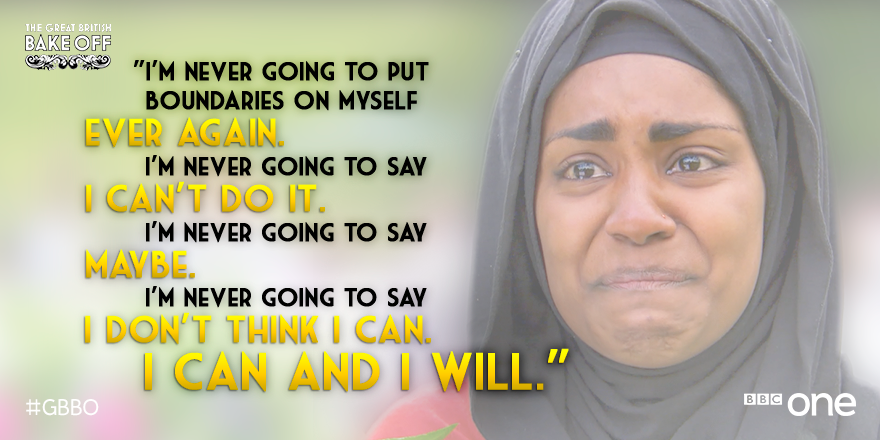 BBCOne's tweet image. A few inspiring words to end the night with... #GBBOFinal