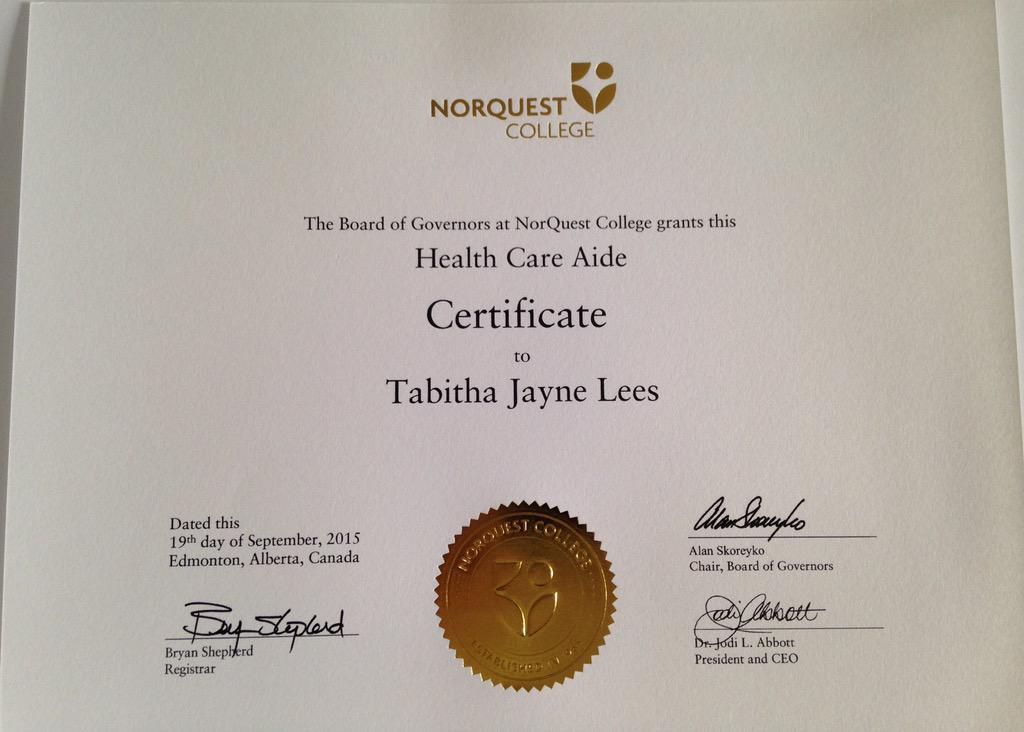 tabitoe's tweet photo. Can a girl get a shout out 4 this, I'm proud 2 say I'm a Health Care Aide 4 seniors. @MattBusbice @SydneyLandon1 http://t.co/KucERdyUKB