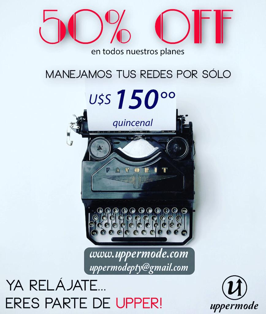 Súper promo de #Upper!!!