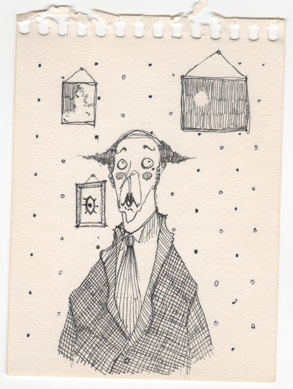 Thing-A-Day: Prof. Burr #art #illustration #iloveart #doodleart #inktober #ink #drawing #sketch #drawlloween 