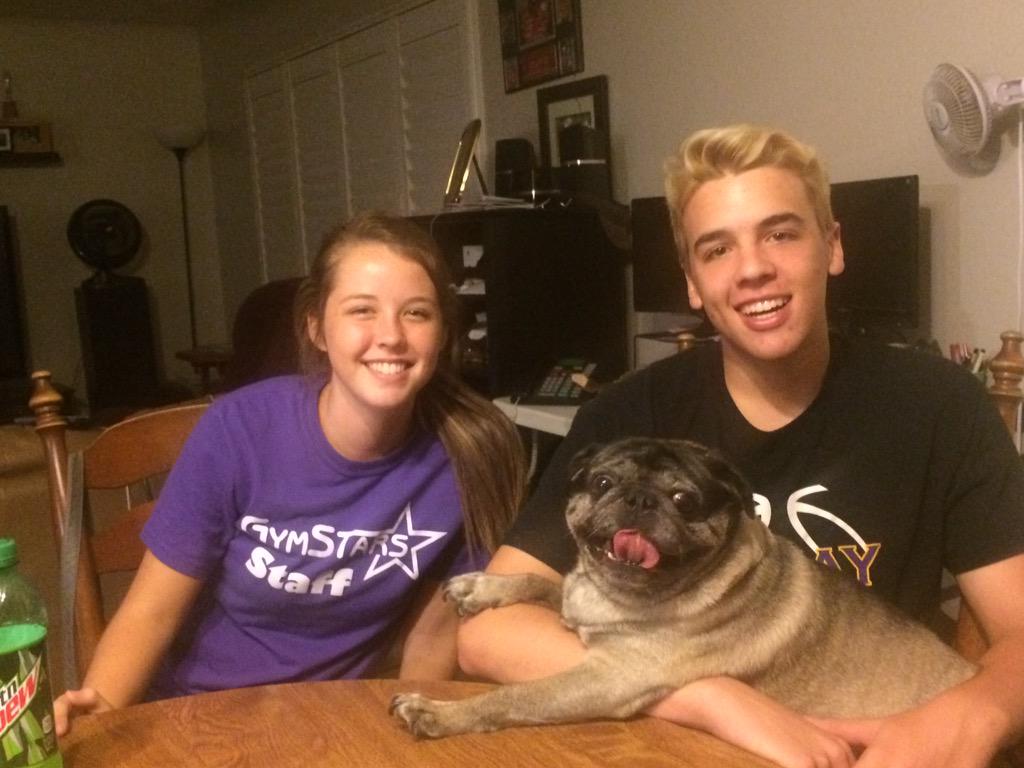 Mothepug1's tweet photo. With my girl and Collin!!! http://t.co/X8INiJUtqu