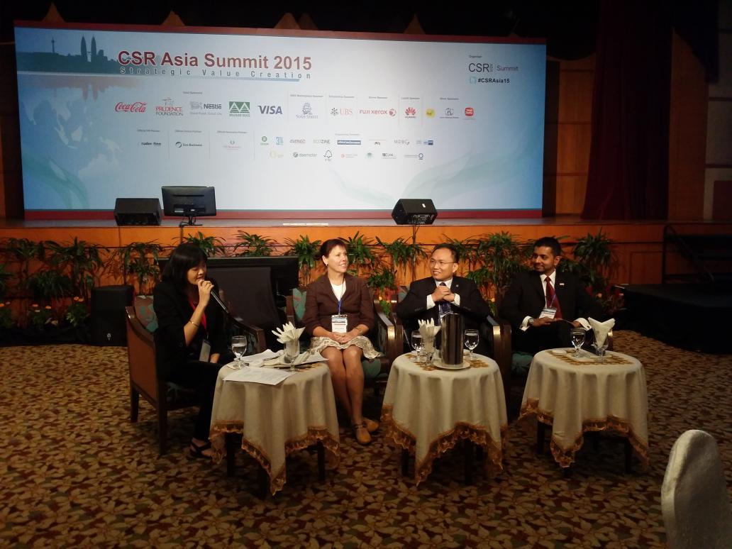 RSPOtweets's tweet photo. @Rspotweets at #CSRAsia15 on achieving sustainability commitments through certification schemes http://t.co/TGAbOGI5Dk