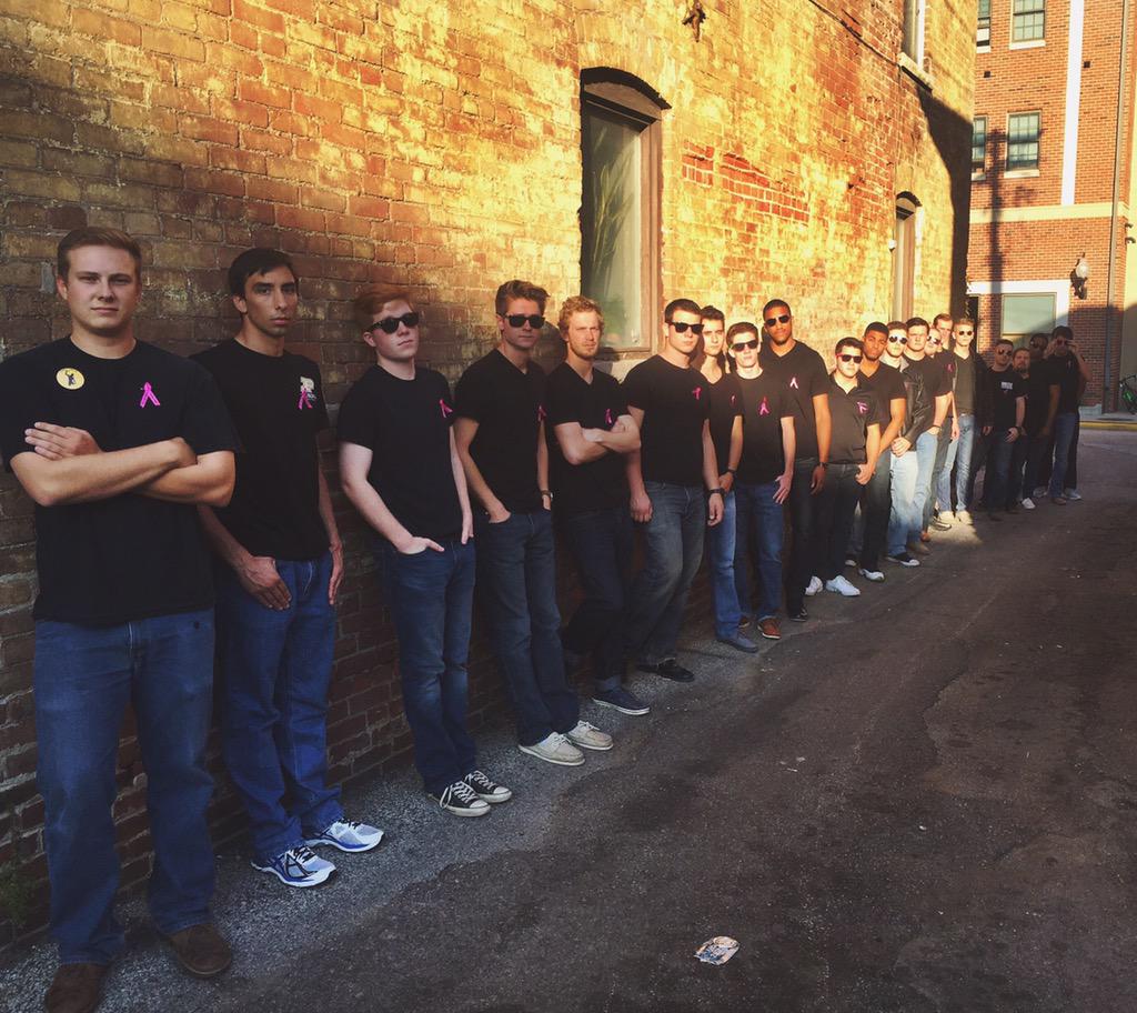 PurdueBMOC's tweet photo. Here is #SneakPeek of your 2016 BMOC contestants! #backinpink http://t.co/15AlF7iBXe