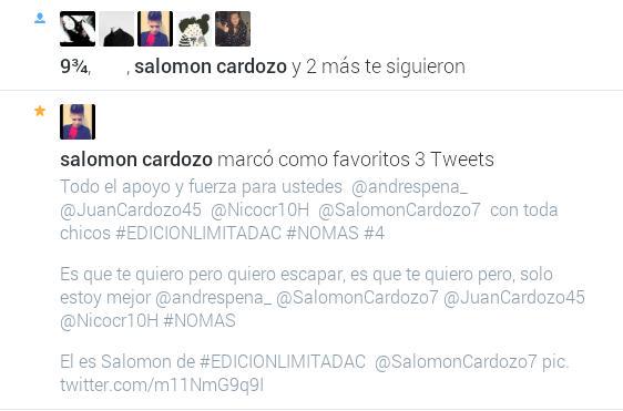 limitadac's tweet photo. Esto es hermoso *------* gracias mi niño lindo @SalomonCardozo7 http://t.co/KOs1EfGxhb