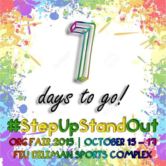 FEUDilimanCSO's tweet photo. Are you ready for one of the biggest events of this academic year? #OrgFair2015 na kaya naman mag #StepUpStandOut na http://t.co/lnREczknqs