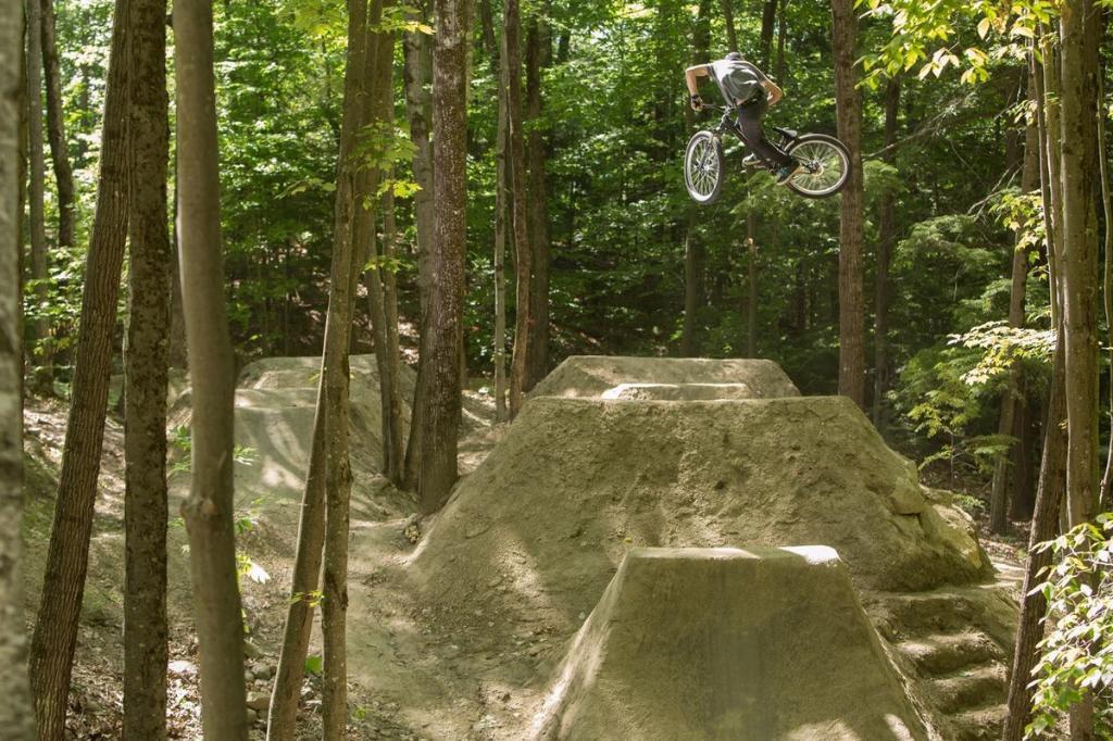 redbull's tweet photo. "The coolest bike park I've ever ridden." http://t.co/jOdyhR0wBZ @BrandonSemenuk http://t.co/gbCvmzrKJe