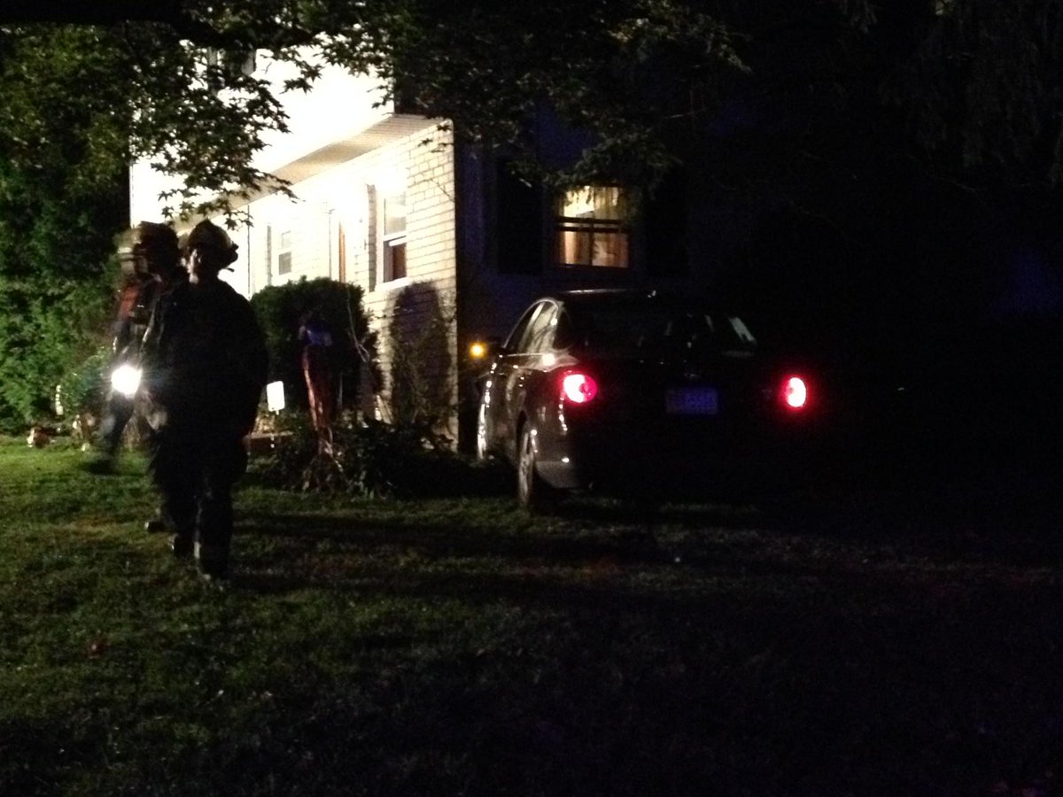 BWillsTH's tweet photo. Car vs. house in Whitmarsh. Gas line struck. Residents evacuated. #THnews http://t.co/7hHkPbHYGI