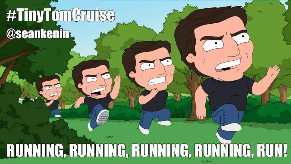 Family Guy on Twitter: ""Running running running running RUN!" - Tiny Tom  Cruise #FamilyGuy" / Twitter