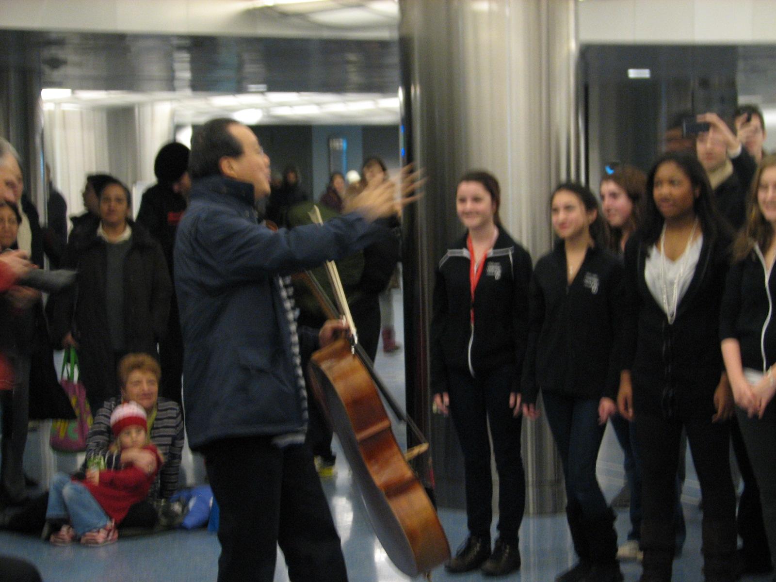 Happy Birthday Yo-Yo Ma.Took this.Citizen Musician Initiative of CSO   
