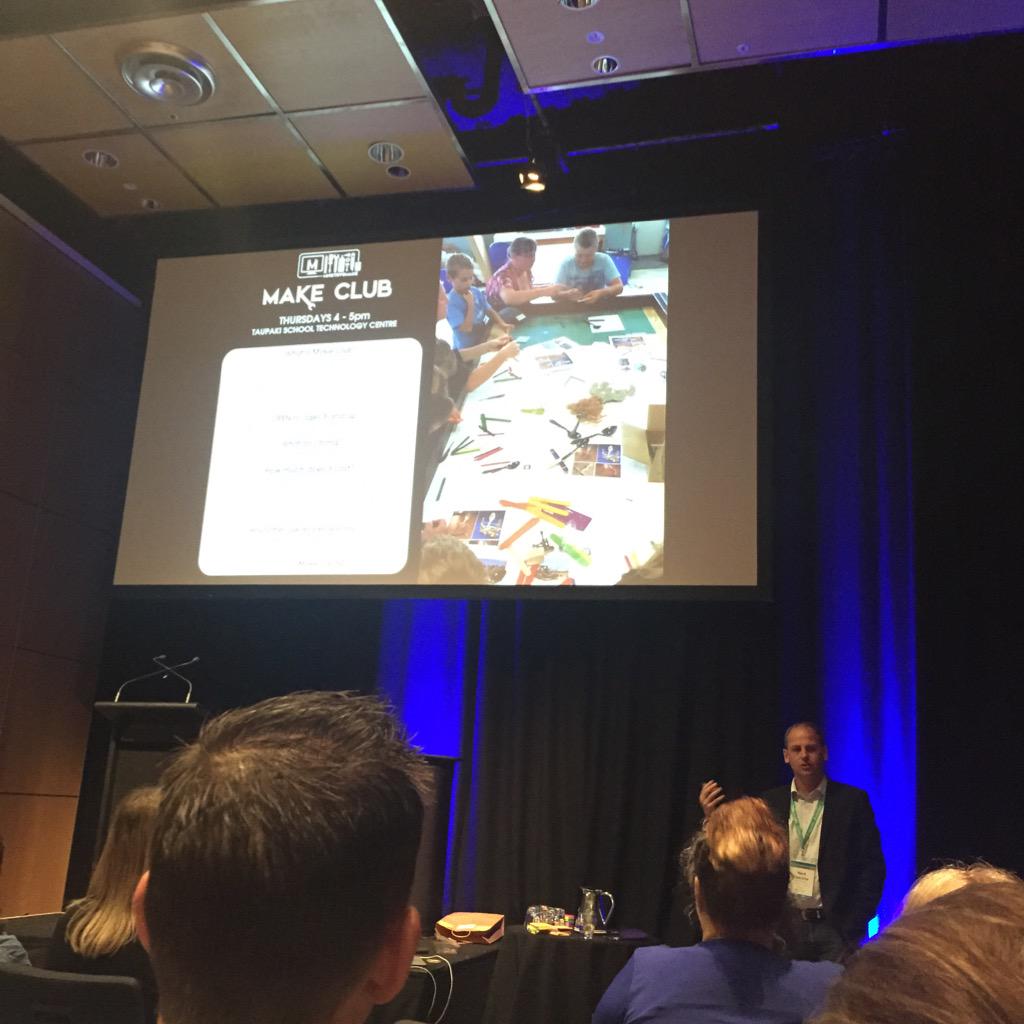 Our <a href="/TaupakiSchool/">Taupaki School</a> <a href="/MakeClub_NZ/">Ministry of Make NZ</a> gets a shout out during <a href="/mosborne01/">Dr. Mark Osborne</a> #ulearn15 Designing learning enviros session