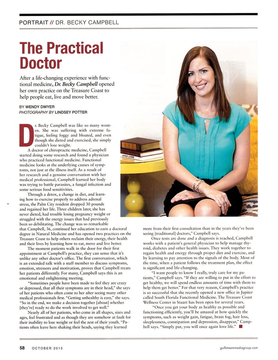 Dr Becky Campbell On Twitter Check Out My Profile Feature In Stuart Magazine This Month Http T Co 8bfy3bvo02