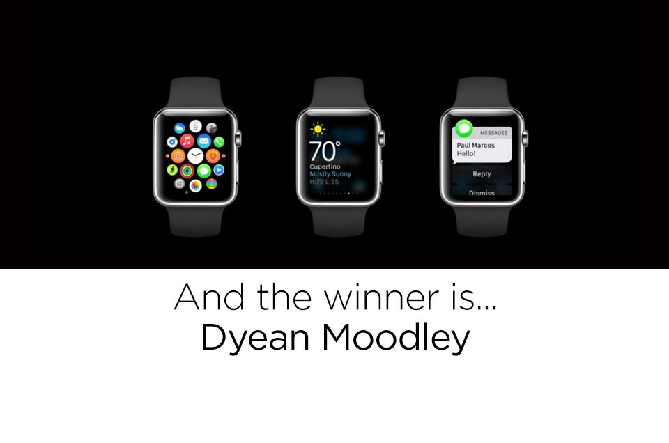 ReckonHQ's tweet photo. CONGRATULATIONS Dyean Moodley who has won our #ReckonConf Twitter comp in Sydney. Your Apple Watch is on its way! http://t.co/5FhNkCoGGl