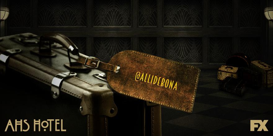 AHSFX's tweet photo. Welcome to Hotel Cortez, @allidebona enjoy your stay. #AHSHotel http://t.co/bmnMcKLXxW