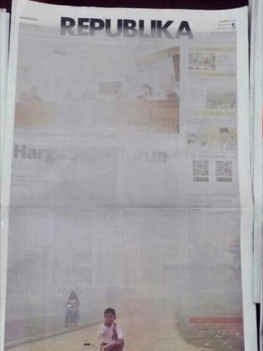 Ide koran Republika hari ini saya akui kreatif. Protes cerdas
