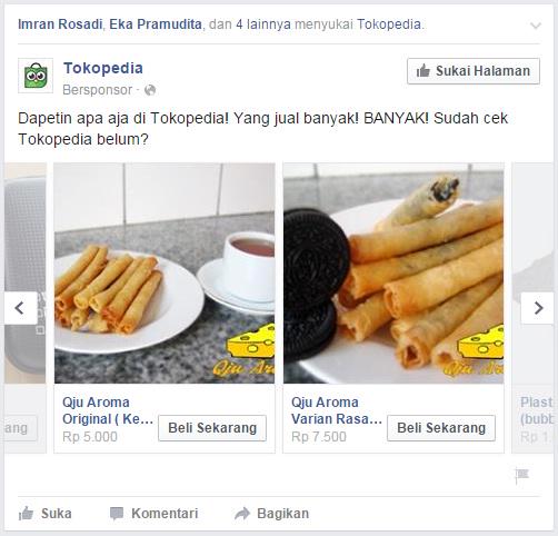 Pesan lewat tokopedia juga bisa.