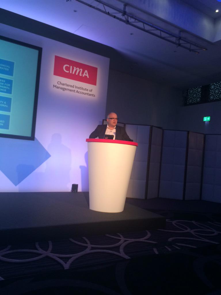 Prof Andrew Scott of LBS provides keynote for #CIMA CBA launch #CGMA