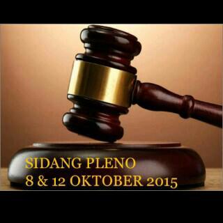 Sidang pleno ini adalah penyampaian laporan proker-proker dan penyampaian kinerja dari setiap organisasi.