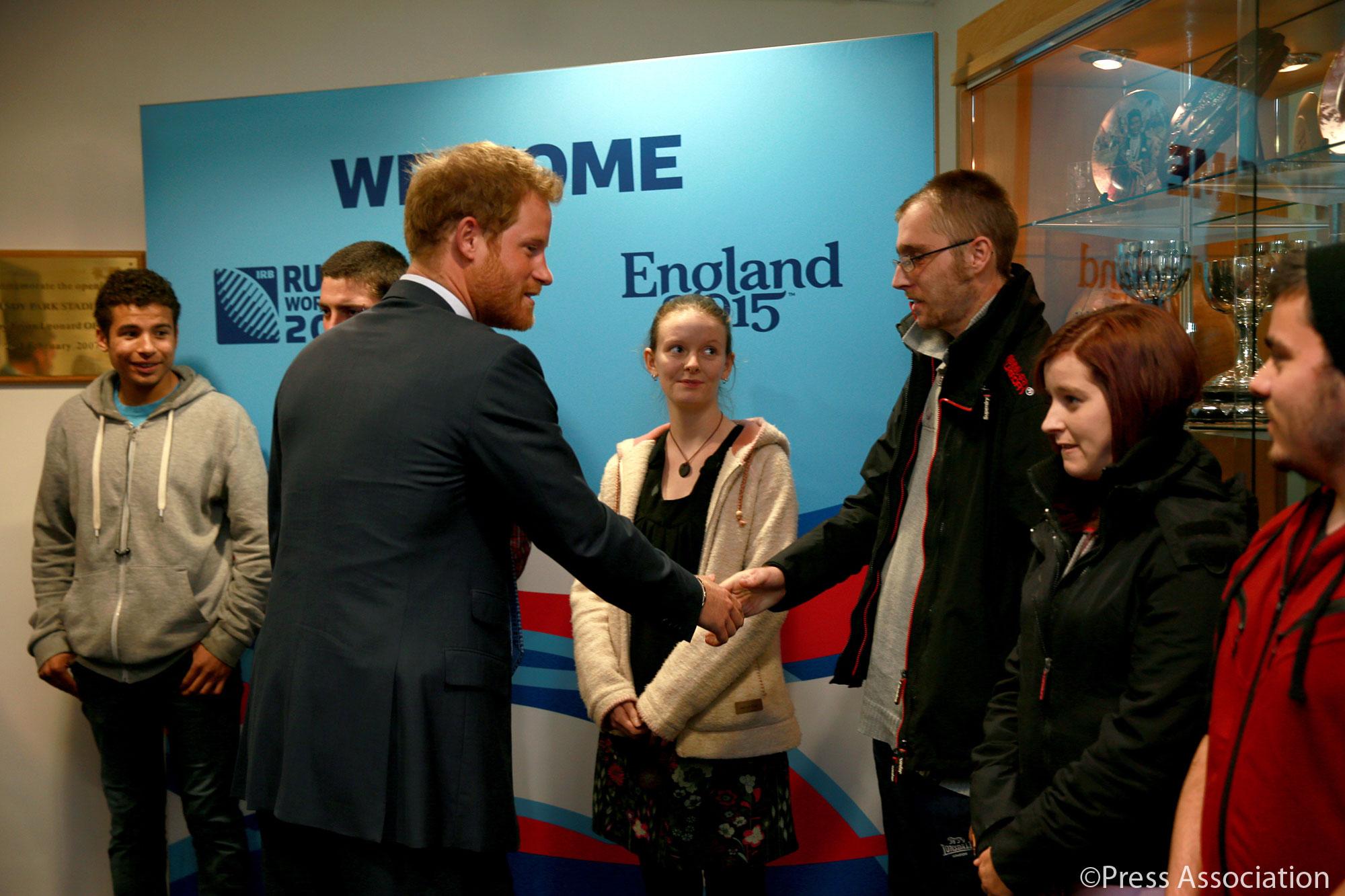 The Duke and Duchess of Cambridge on Twitter "Prince Harry meets young