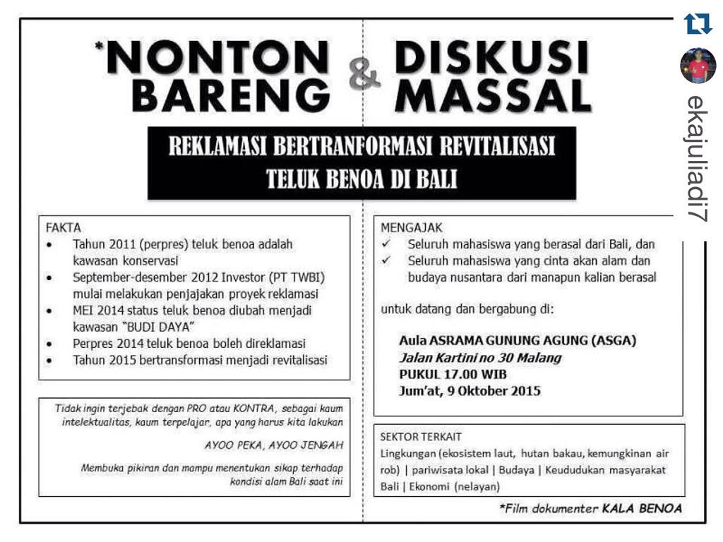 Bali Tolak Reklamasi tweet media