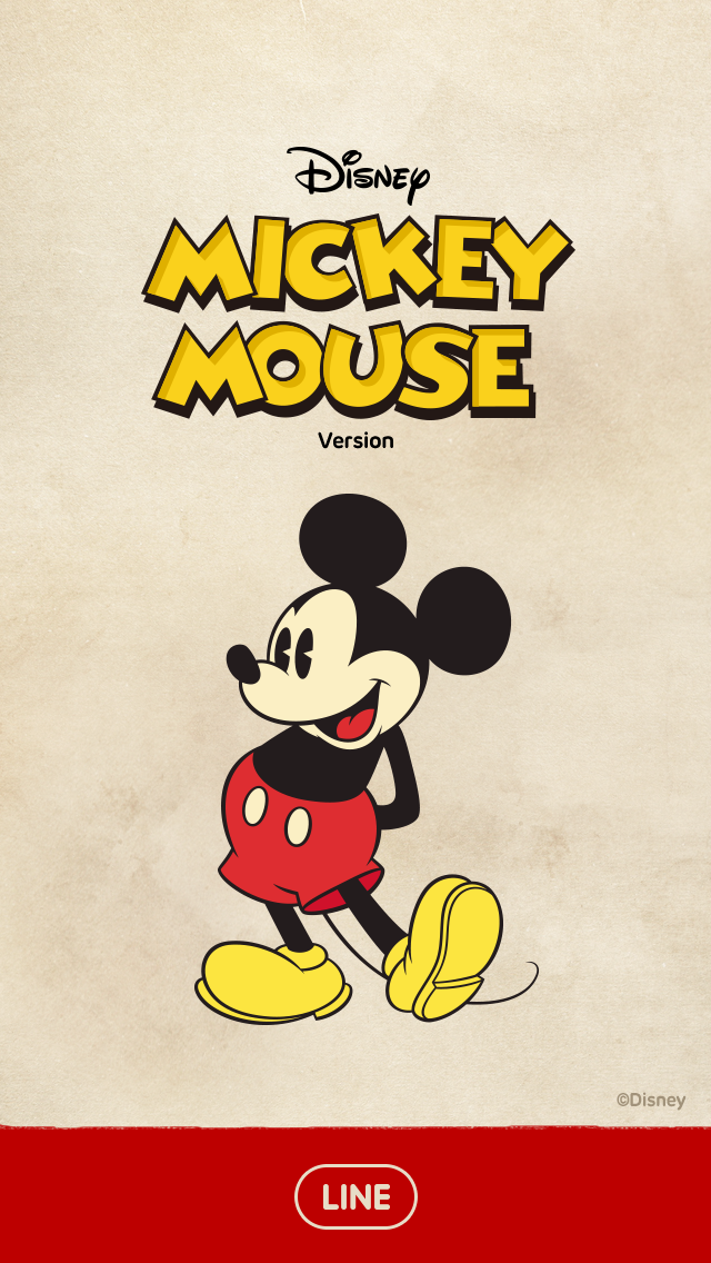 ディズニー公式 ミッキーマウスのおしゃれなヴィンテージスタイルのline着せかえが登場 クラシカルであたたかみのある大人なデザインです Http T Co Gvjf0e7rv7