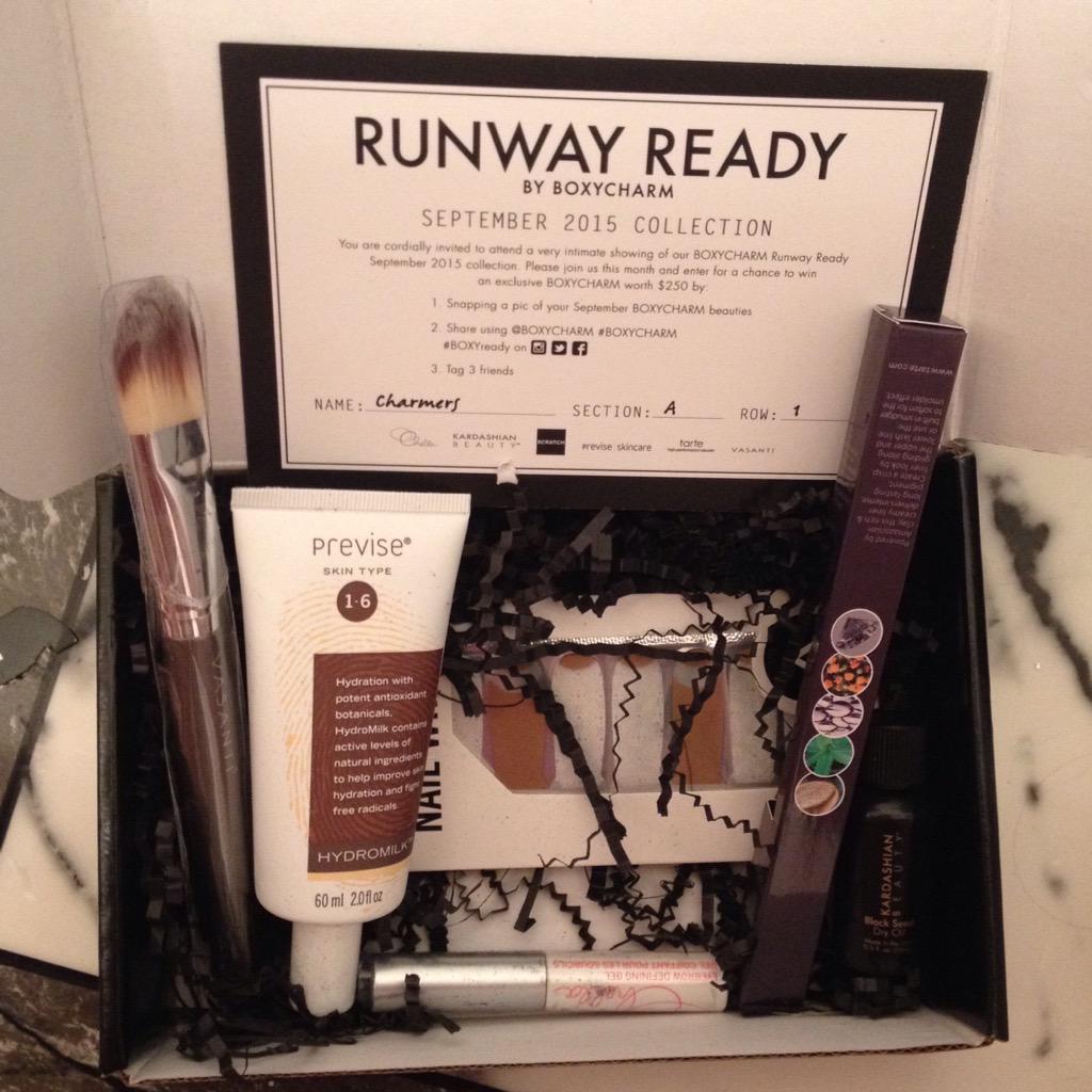 TheMissMirandaK's tweet photo. My first #Boxycharm! So excited & I ❤️ the products. Thank you @boxycharm! #BOXYready http://t.co/kSuothHHiH