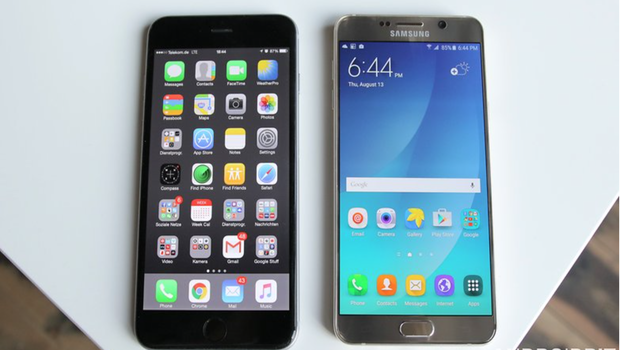 techunitGR's tweet photo. iPhone 6S Plus vs Galaxy Note 5 Speed Test: Η απόλυτη σύγκρουση. http://t.co/bBVE6dtxor http://t.co/aHse73A2Du
