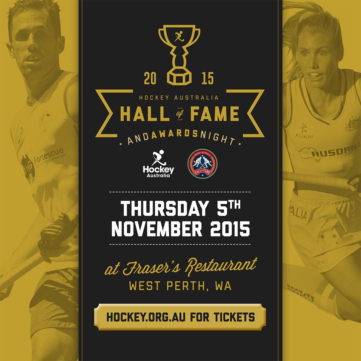 HockeyAustralia's tweet photo. Join us for Australian hockey's night of nights, the 2015 Hall of Fame &amp; Athlete Awards http://t.co/8KPmcR7uhX http://t.co/S840fyHjFJ