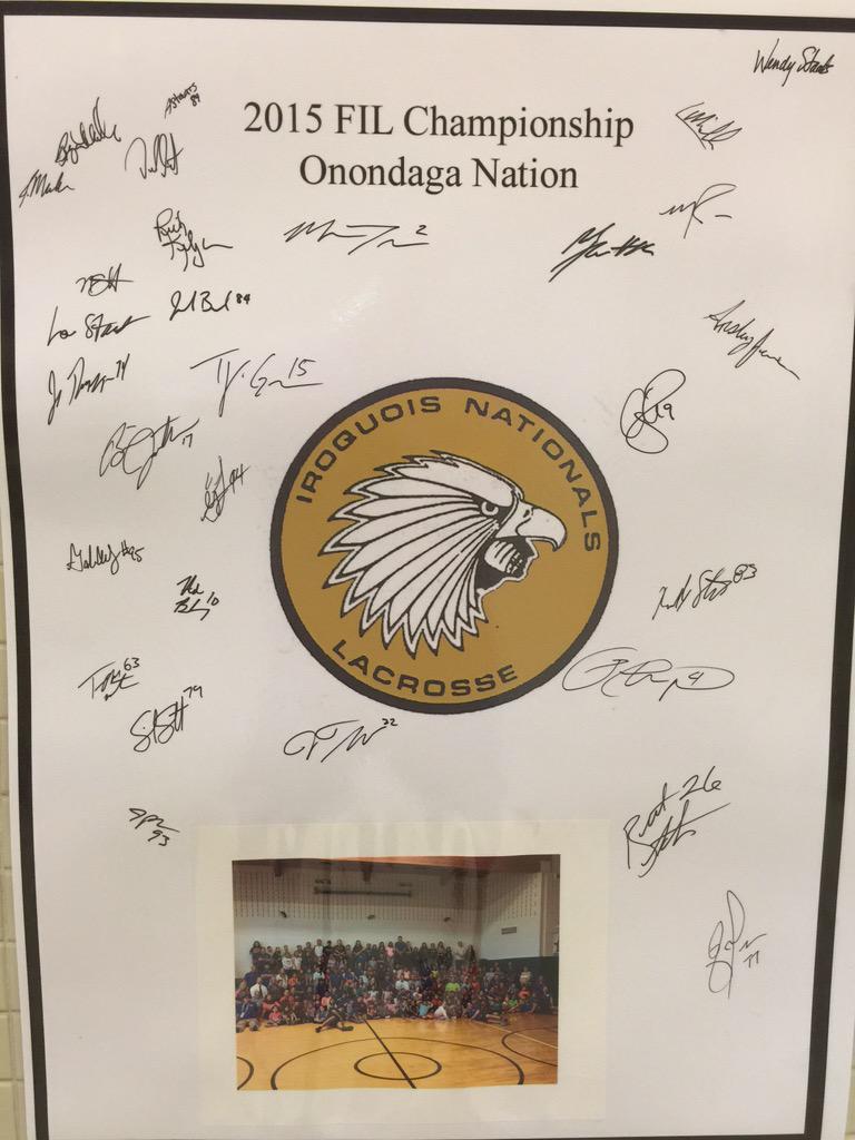 Cool poster and pics at the Onondaga Nation School's open house! @iroquoisnatslax <a href="/ThompsonBrosLax/">Thompson Brothers</a> <a href="/WILC_2015/">WILC 2015</a>